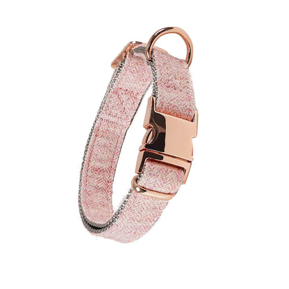 Rose Gold Elegance Dog Collar & Leash Set