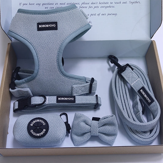 Complete Dog Walking Set – Harness, Collar, Leash & Accessories